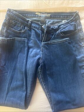 Old Navy Sweetheart Straight leg Jeans in Dark Blue Denim